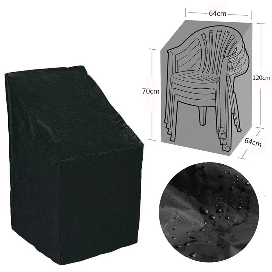 Outdoor Furniture Weatherproof - Outdoor Stacked Chair Dust Cover, Storage