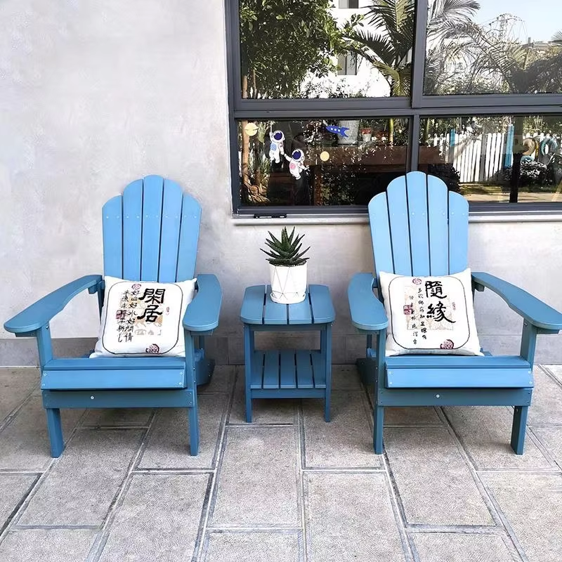 Outdoor Furniture Fire Table - Modern Adirondack Folding Chair and Table
