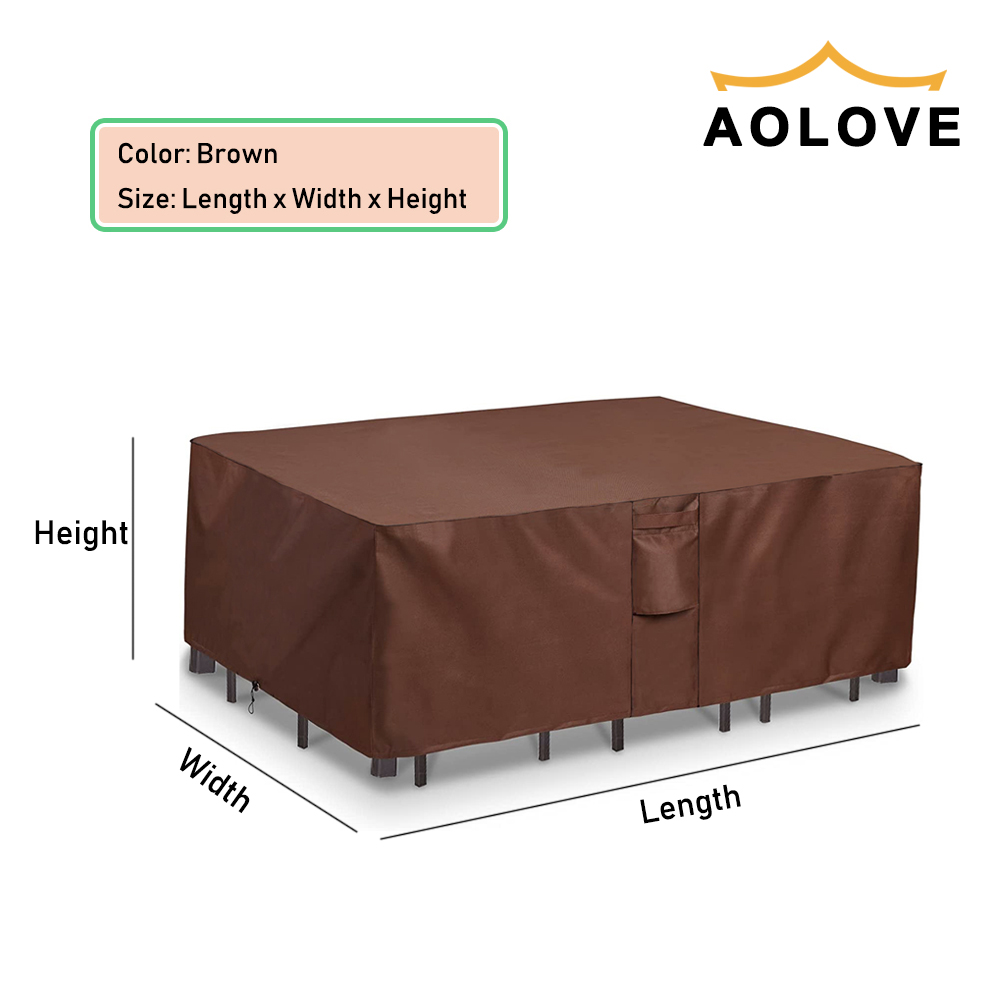 Brown 420D HEAVY DUTY Outdoor  - Outdoor Furniture Weatherproof incelemesi ve fiyatı