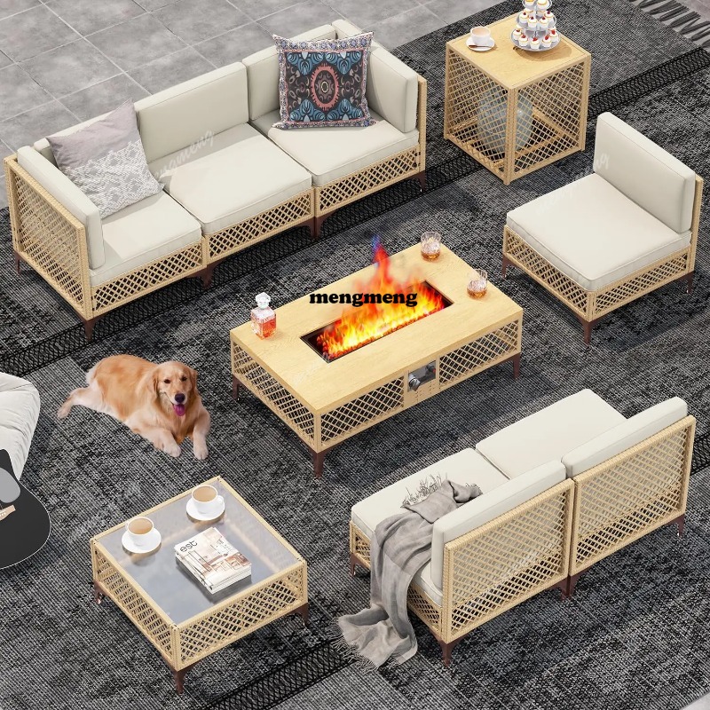 9-Piece Outdoor Patio Furnitur - Outdoor Furniture Fire Table incelemesi ve fiyatı