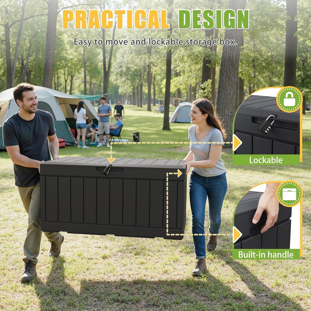 82 Gallon Outdoor Storage Box  - Outdoor Furniture Weatherproof incelemesi ve fiyatı