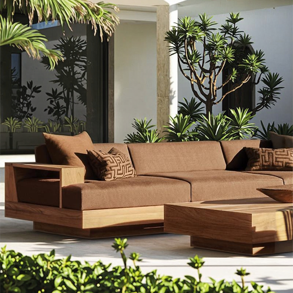 -Modern Luxury Leisure Teak Fu - Outdoor Furniture Factory incelemesi ve fiyatı