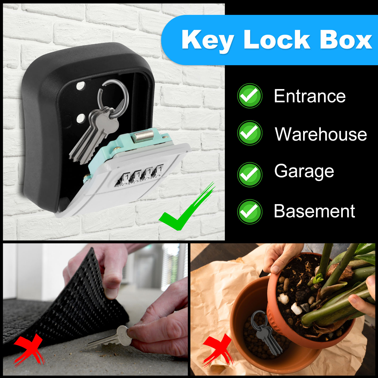 Key Safe Box for Outside Wall  - Outdoor Furniture Warehouse incelemesi ve fiyatı