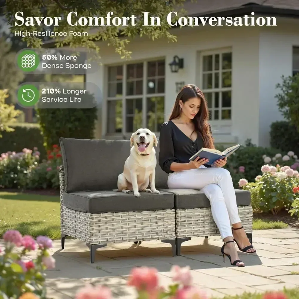 6-Piece Outdoor Wicker Patio F - Outdoor Furniture Fire Table incelemesi ve fiyatı