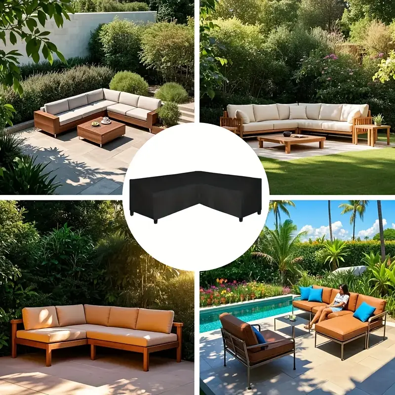 Anti-UV L-shaped Outdoor Sofa  - Outdoor Furniture Weatherproof incelemesi ve fiyatı