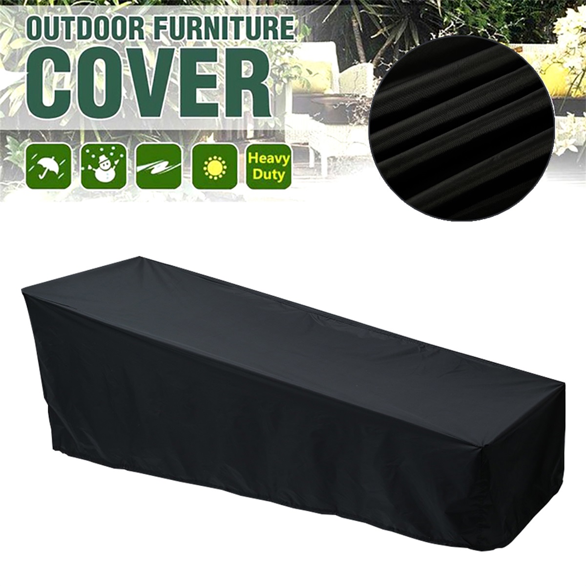 Outdoor Garden Sunbed Cover Su - Outdoor Furniture Weatherproof incelemesi ve fiyatı