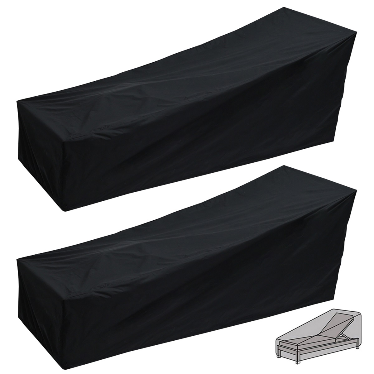 Outdoor Garden Sunbed Cover Su - Outdoor Furniture Weatherproof incelemesi ve fiyatı