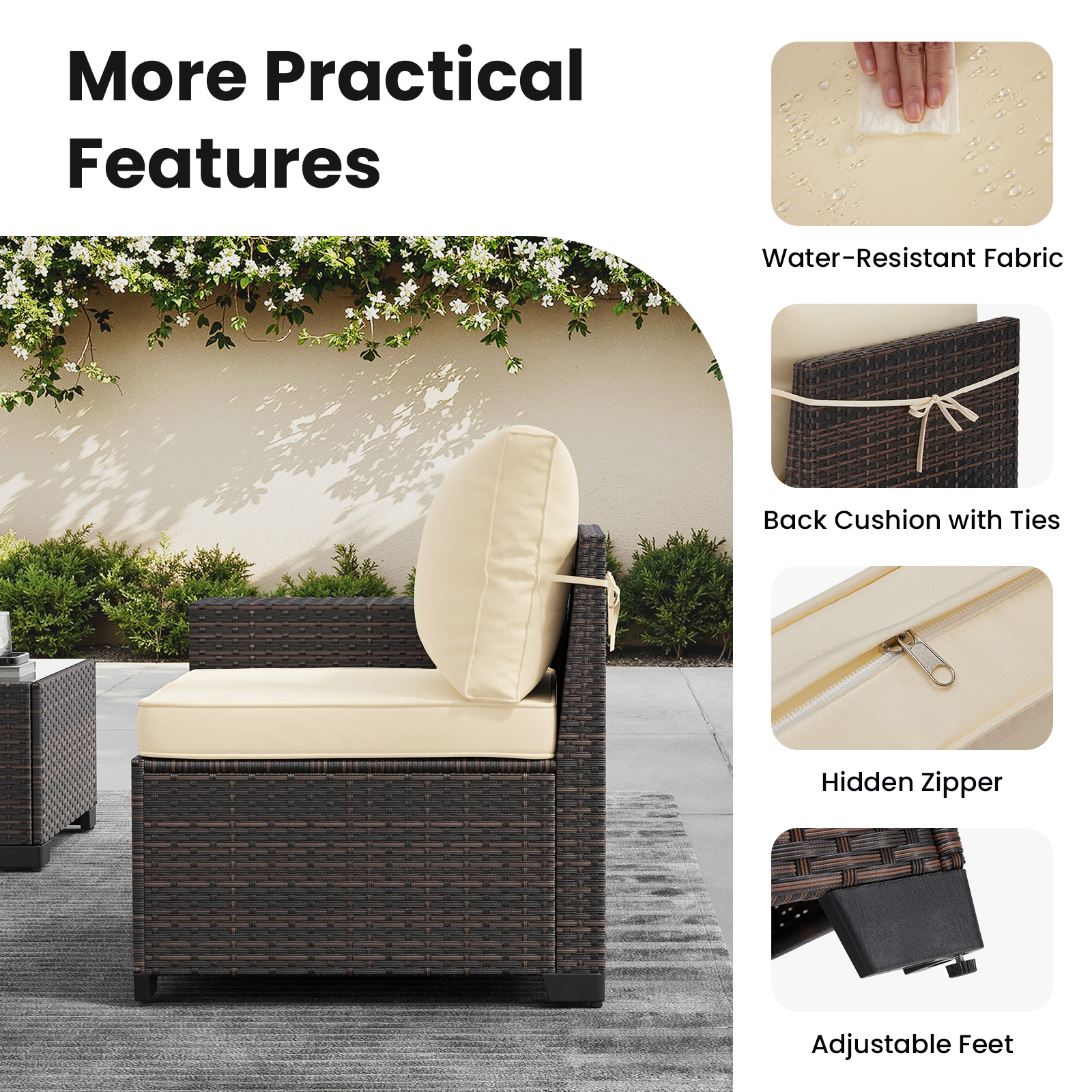 7 Piece Patio Furniture Set wi - Outdoor Furniture Fire Table incelemesi ve fiyatı