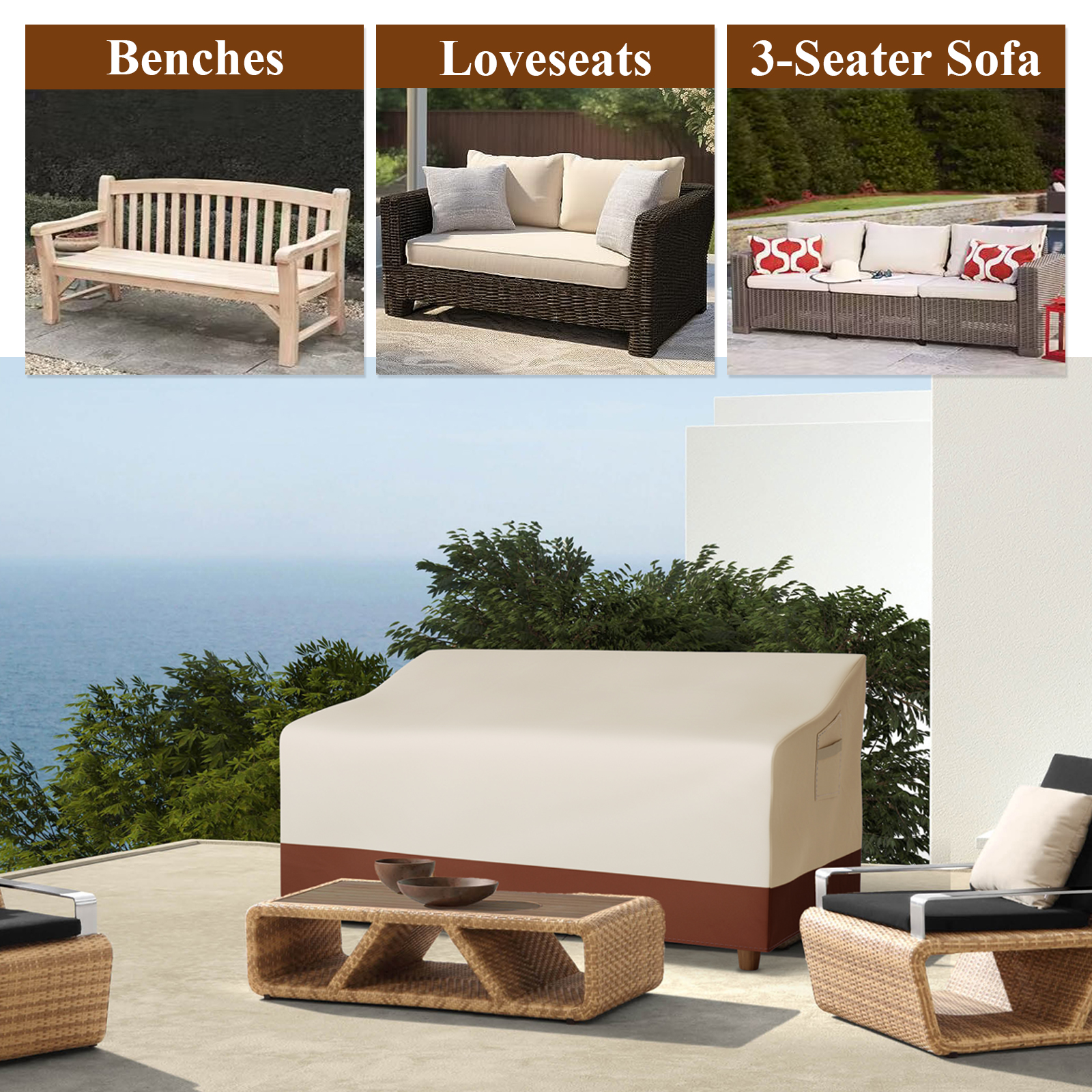 Outdoor Sofa Cover Waterproof  - Outdoor Furniture Weatherproof incelemesi ve fiyatı
