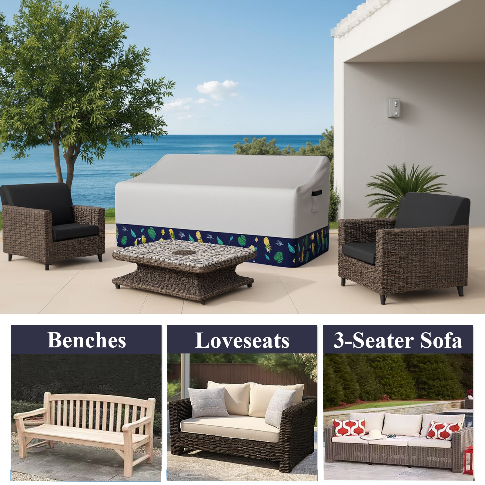 Outdoor Sofa Cover Waterproof  - Outdoor Furniture Weatherproof incelemesi ve fiyatı