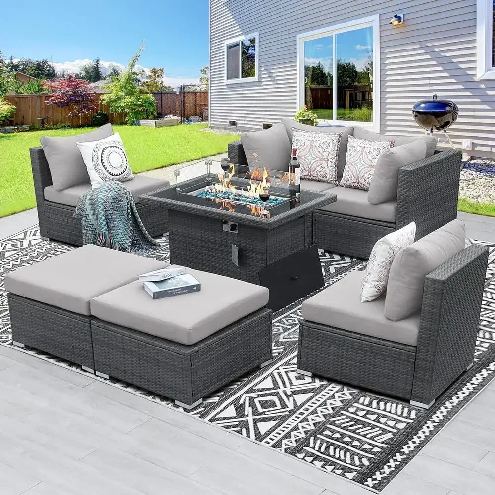 6-Person Weather-Resistant Out - Outdoor Furniture Fire Table incelemesi ve fiyatı