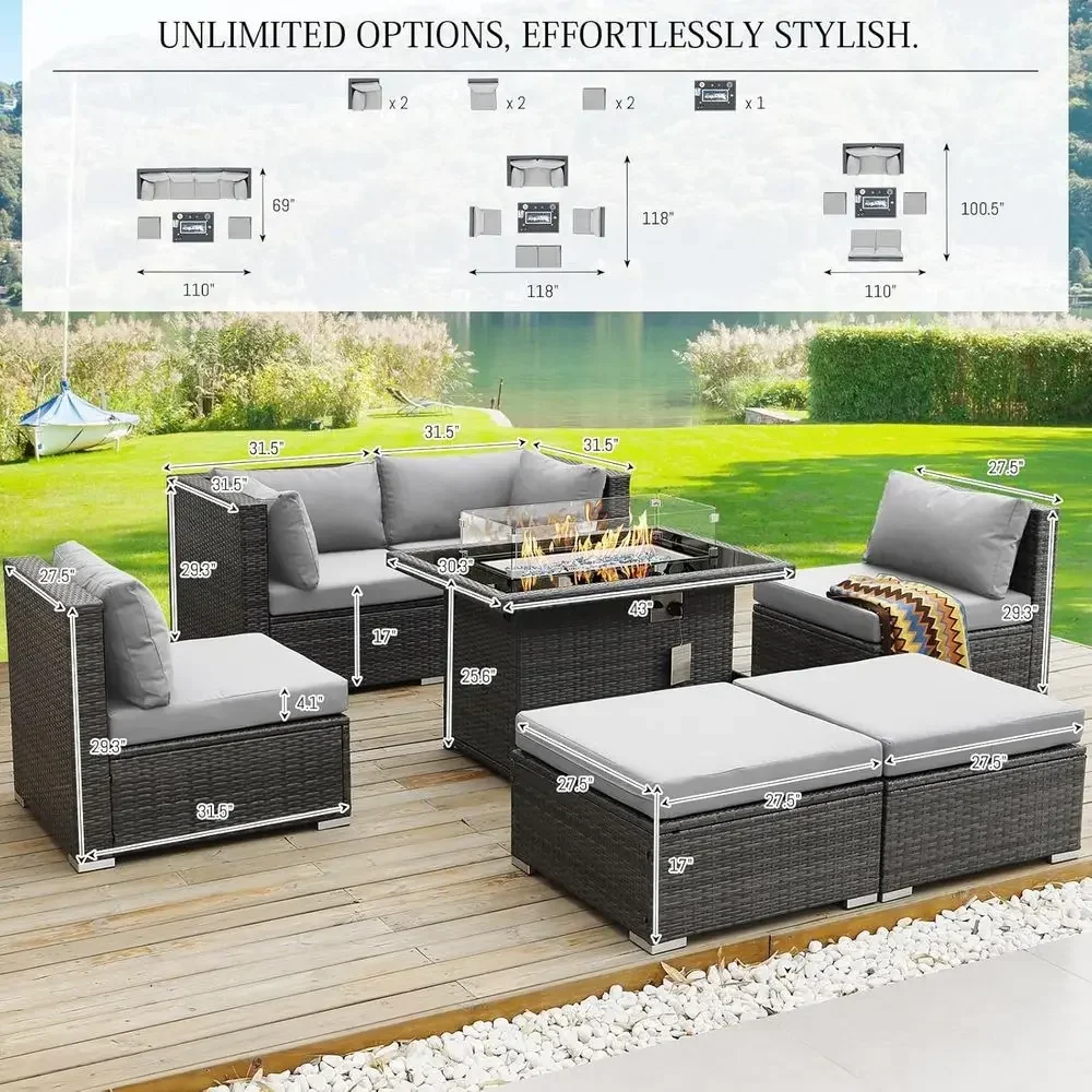 6-Person Weather-Resistant Out - Outdoor Furniture Fire Table incelemesi ve fiyatı