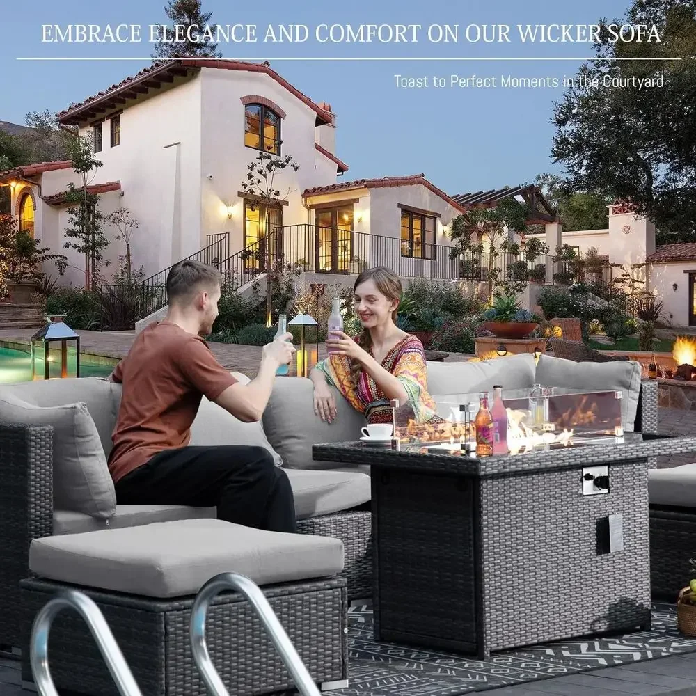 6-Person Weather-Resistant Out - Outdoor Furniture Fire Table incelemesi ve fiyatı