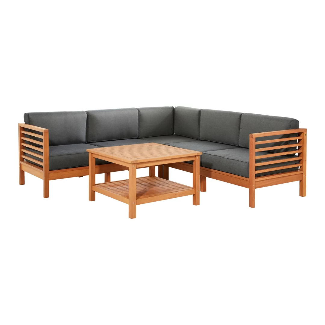 Modern Outdoor Teak Wood Sofa  - Outdoor Furniture Warehouse incelemesi ve fiyatı