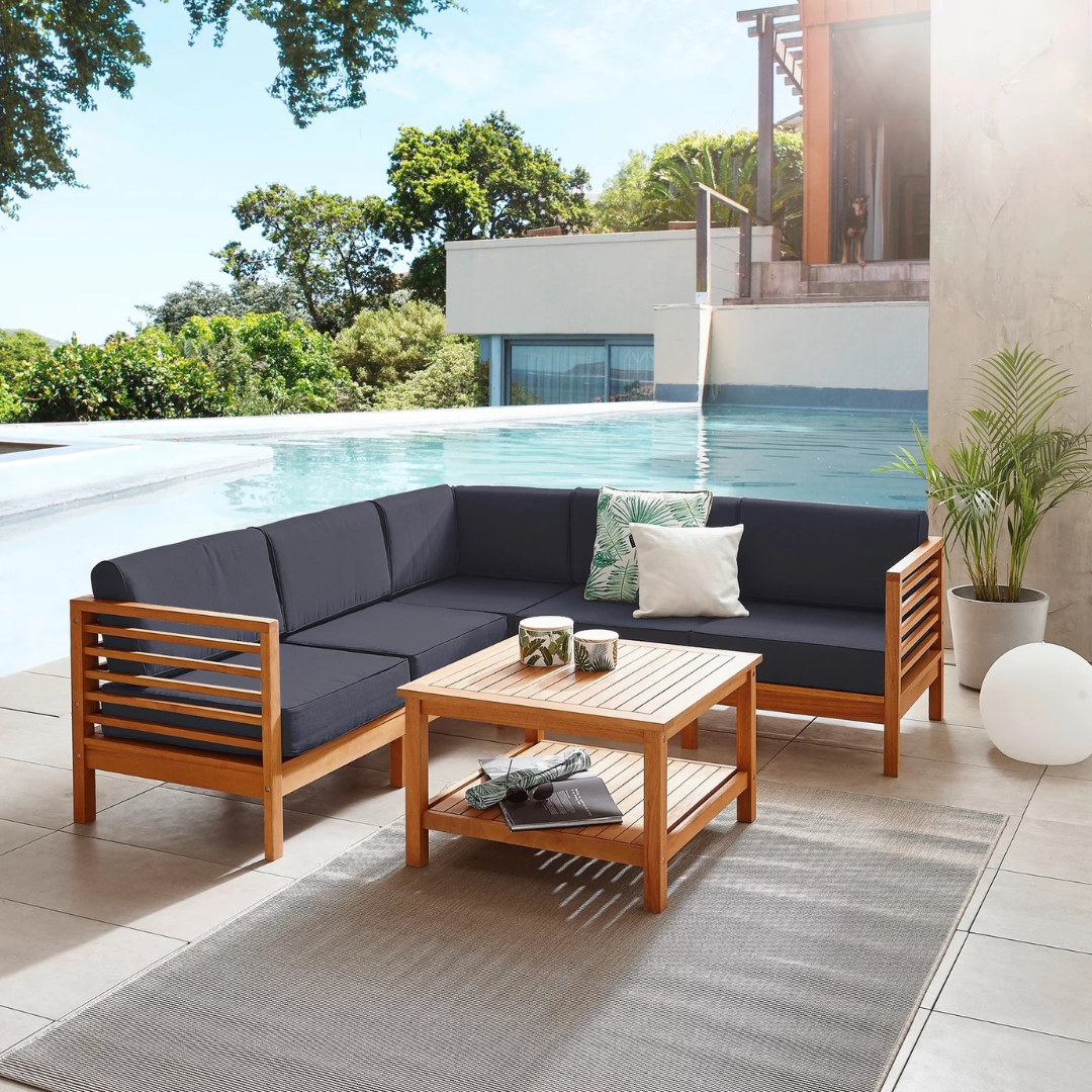 Modern Outdoor Teak Wood Sofa  - Outdoor Furniture Warehouse incelemesi ve fiyatı